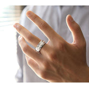 Flash Sale- 8mm Tungsten Carbide Men's Wedding Band-Evani Naomi Jewelry