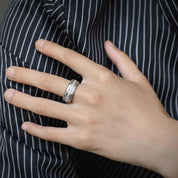 Flash Sale- 8mm Tungsten Carbide Men's Wedding Band-Evani Naomi Jewelry