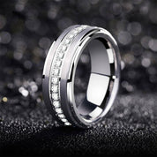 Flash Sale- 8mm Tungsten Carbide Men's Wedding Band-Evani Naomi Jewelry