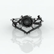 Flash Sale- Black Rose Gothic Wedding Rings in 14k Gold .50 ct Round Cut Diamond-Evani Naomi Jewelry