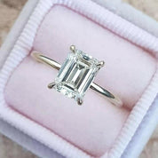 Flash Sale- Classic 3.3 ct Emerald Cut Diamond Engagement Ring-Evani Naomi Jewelry
