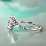 Flash Sale- Classic 3.5 ct Radiant Cut Certified Diamond Engagement Ring-Evani Naomi Jewelry