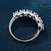 Flash Sale- Cushion Cut Diamond Halo Wedding Band-Evani Naomi Jewelry
