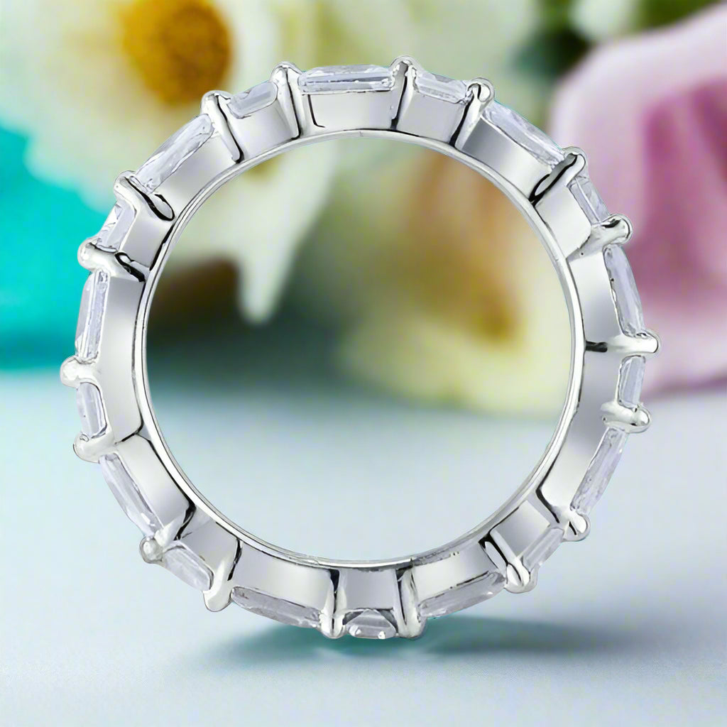 Flash Sale- EVN Diamond Emerald Cut Wedding Band-Evani Naomi Jewelry