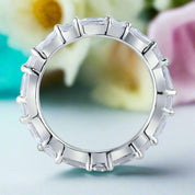 Flash Sale- EVN Diamond Emerald Cut Wedding Band-Evani Naomi Jewelry