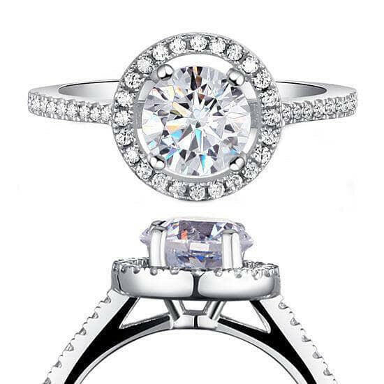 Flash Sale- Round Cut 1.25 Ct Diamond Engagement Ring-Evani Naomi Jewelry