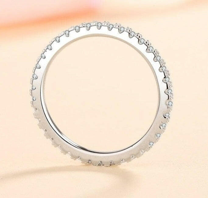 Full Eternity 0.57 ct Diamond Wedding Band-Evani Naomi Jewelry