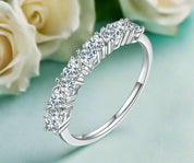 Heart-cut 1.0 ct Diamond Wedding Band-Evani Naomi Jewelry