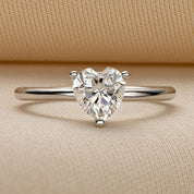 Heart-cut 1.00 ct Diamond Engagement Ring-Evani Naomi Jewelry