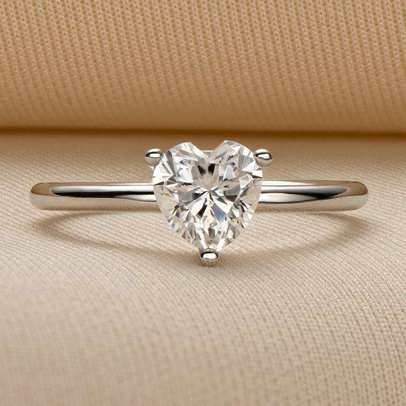 Heart-cut 1.00 ct Diamond Engagement Ring-Evani Naomi Jewelry