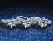 Luxury 3ct Round Diamond Wedding Ring-Evani Naomi Jewelry