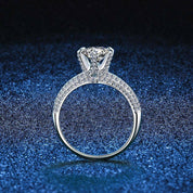 Luxury 3ct Round Diamond Wedding Ring-Evani Naomi Jewelry