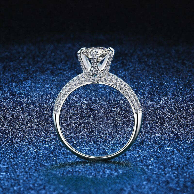 Luxury 3ct Round Diamond Wedding Ring-Evani Naomi Jewelry