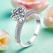 Luxury 3ct Round Diamond Wedding Ring-Evani Naomi Jewelry