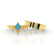 Marksman's Ring (Unisex)- Video Game Inspired Rings in 14k Yellow Gold-Evani Naomi Jewelry