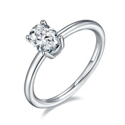 Oval-cut 1.00 ct Diamond Solitaire Engagement Ring-Evani Naomi Jewelry