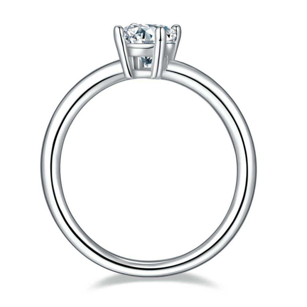 Oval-cut 1.00 ct Diamond Solitaire Engagement Ring-Evani Naomi Jewelry