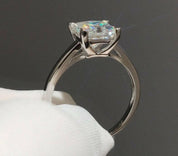 Princess Cut 1ct Sparkling Diamond Classic 4 Claw Engagement Ring-Evani Naomi Jewelry