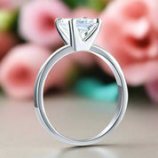 Princess-cut 1.00 ct Diamond Engagement Ring-Evani Naomi Jewelry