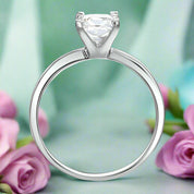 Princess-cut 1.00 ct Diamond Engagement Ring-Evani Naomi Jewelry