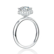 Round 1.50 ct Diamond Halo Engagement Ring-Evani Naomi Jewelry