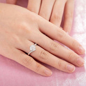 Round 1.50 ct Diamond Ring with Heart Shaped Prongs-Evani Naomi Jewelry