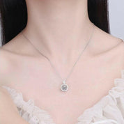 Round Brilliant-cut 1.0 ct Diamond Necklace-Evani Naomi Jewelry