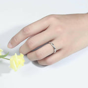 Round Diamond Stackable Twist Wedding Band-Evani Naomi Jewelry