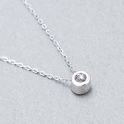 Round-cut 0.5 ct Diamond Necklace-Evani Naomi Jewelry