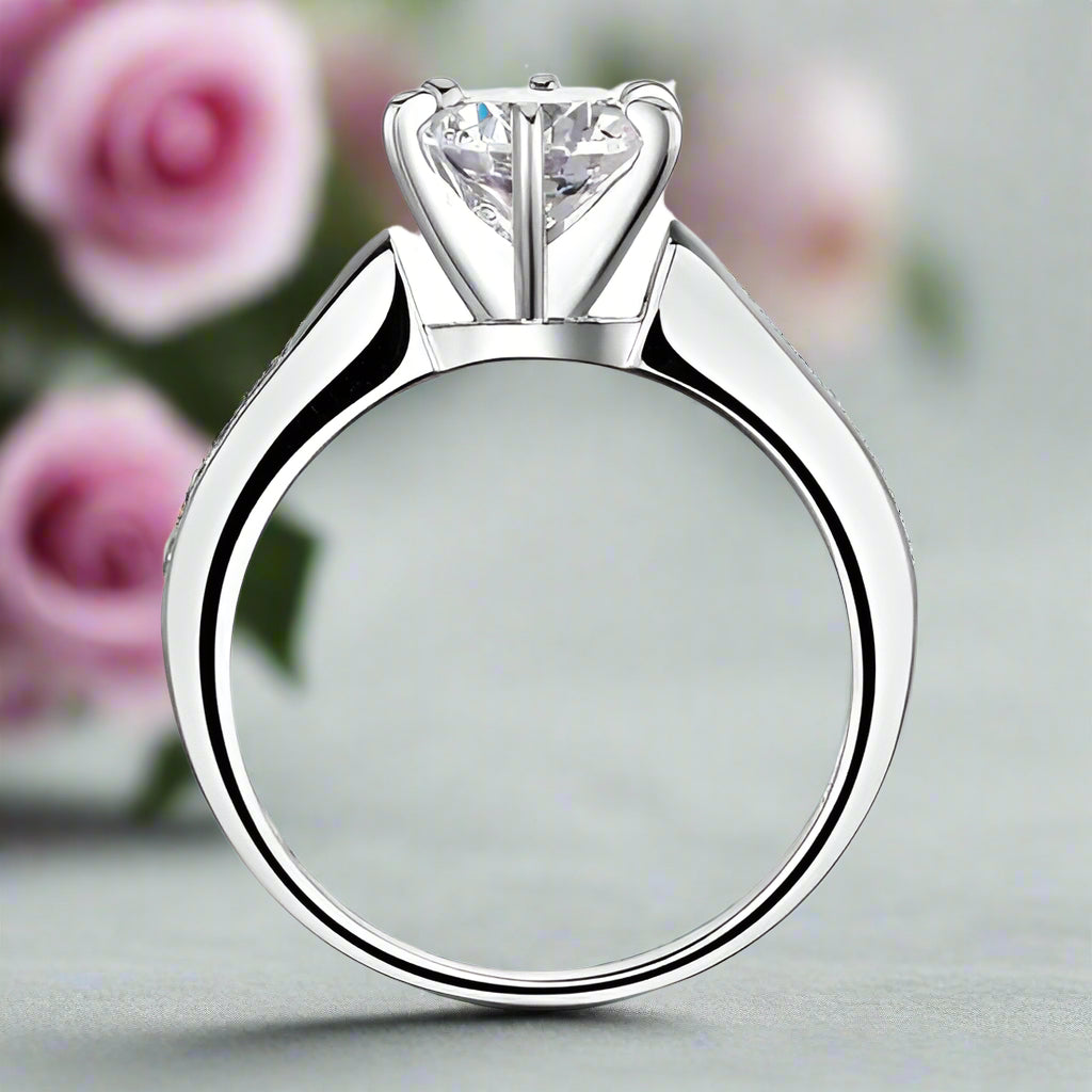 Round-cut 1.25 ct Diamond Engagement Ring-Evani Naomi Jewelry