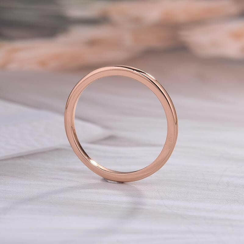 Simple 1.5mm Rose Gold Wedding Band-Evani Naomi Jewelry