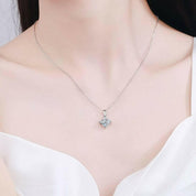 Simple 2.0 ct Princess-cut Diamond Necklace-Evani Naomi Jewelry