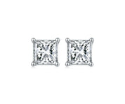Square-cut 1.0 ct Diamond Jewelry Set-Evani Naomi Jewelry