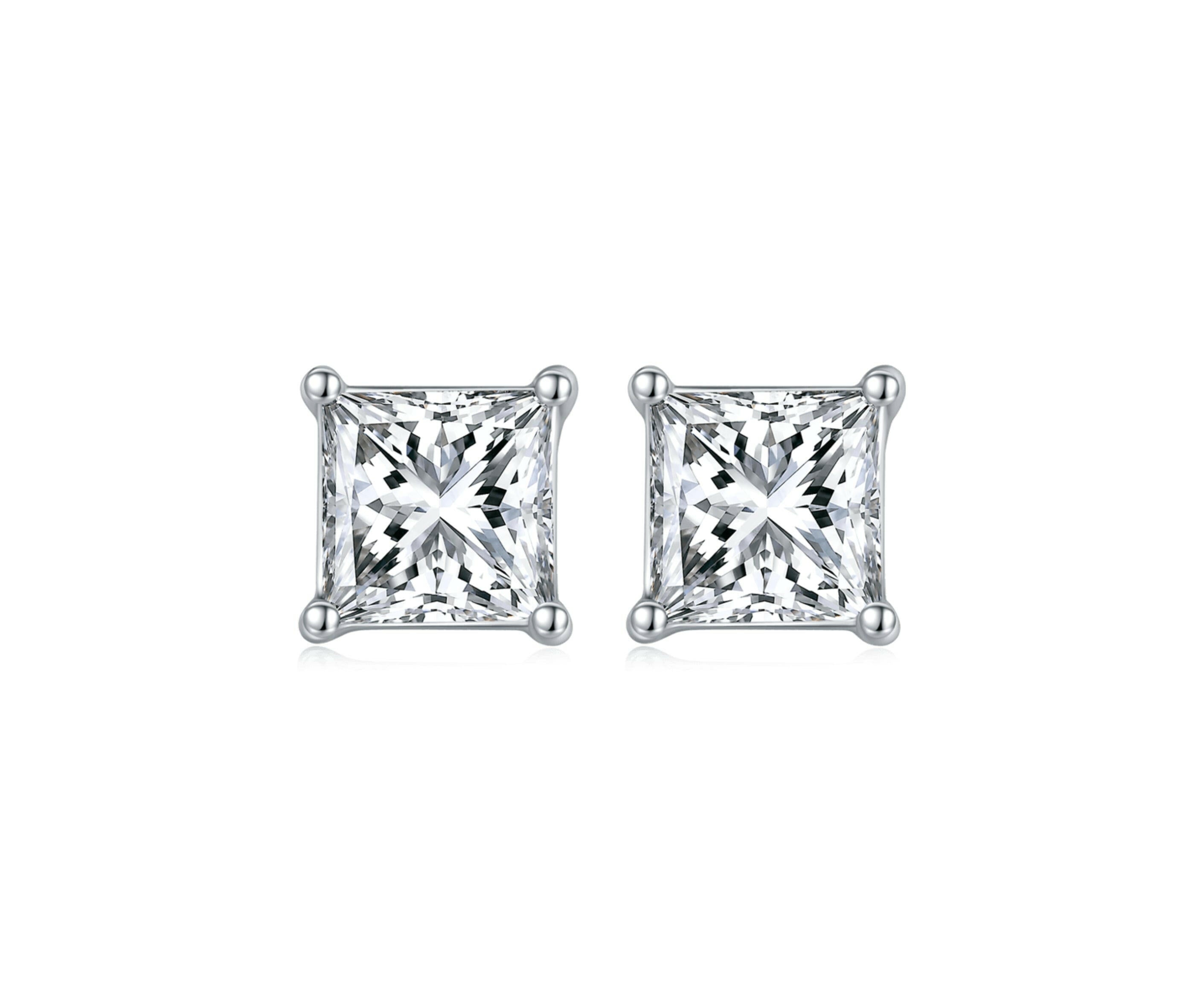 Square-cut 1.0 ct Diamond Jewelry Set-Evani Naomi Jewelry