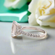 Stunning 3.0 ct Emerald Cut Diamond Engagement Ring-Evani Naomi Jewelry