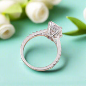 Stunning 3.0 ct Emerald Cut Diamond Engagement Ring-Evani Naomi Jewelry
