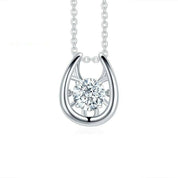 Twinkle Round 1.0 ct Diamond Necklace-Evani Naomi Jewelry
