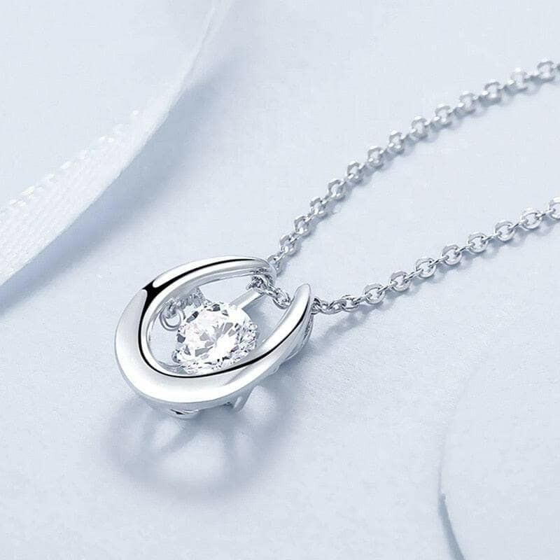 Twinkle Round 1.0 ct Diamond Necklace-Evani Naomi Jewelry