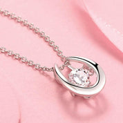 Twinkle Round 1.0 ct Diamond Necklace-Evani Naomi Jewelry