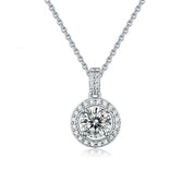 Twinkle Round-cut 1.0 ct Diamond Necklace-Evani Naomi Jewelry