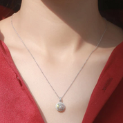 Twinkle Round-cut 1.0 ct Diamond Necklace-Evani Naomi Jewelry