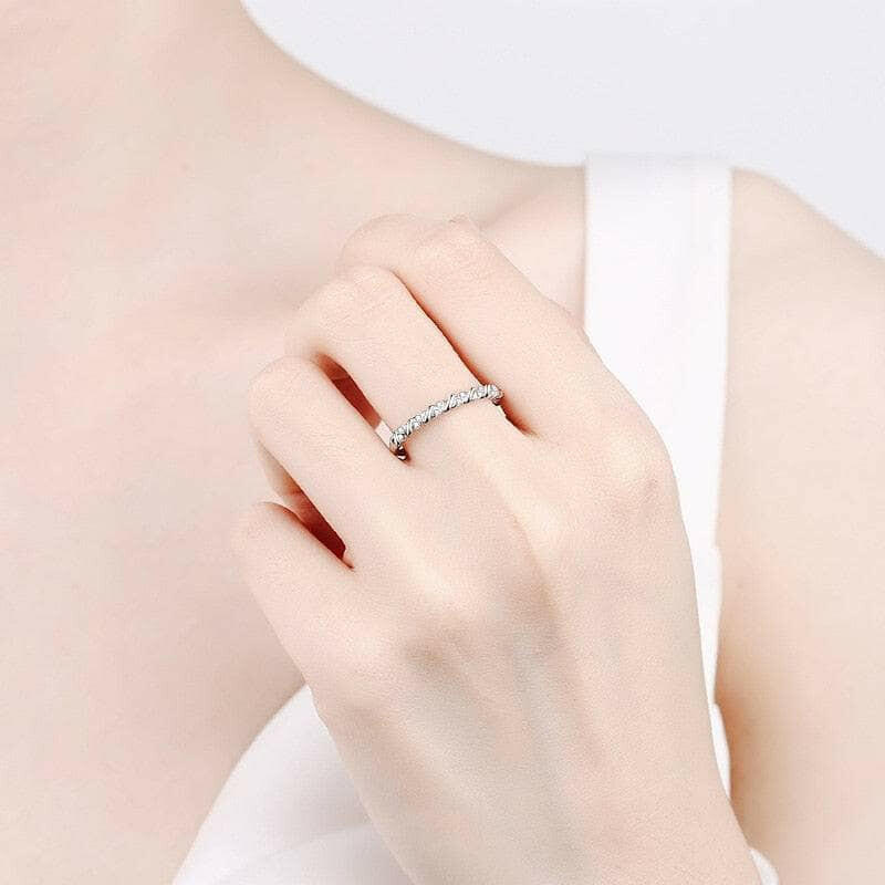 Twisted Eternity Stackable Diamonds Wedding Band-Evani Naomi Jewelry