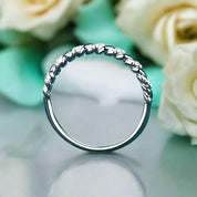 Twisted Eternity Stackable Diamonds Wedding Band-Evani Naomi Jewelry