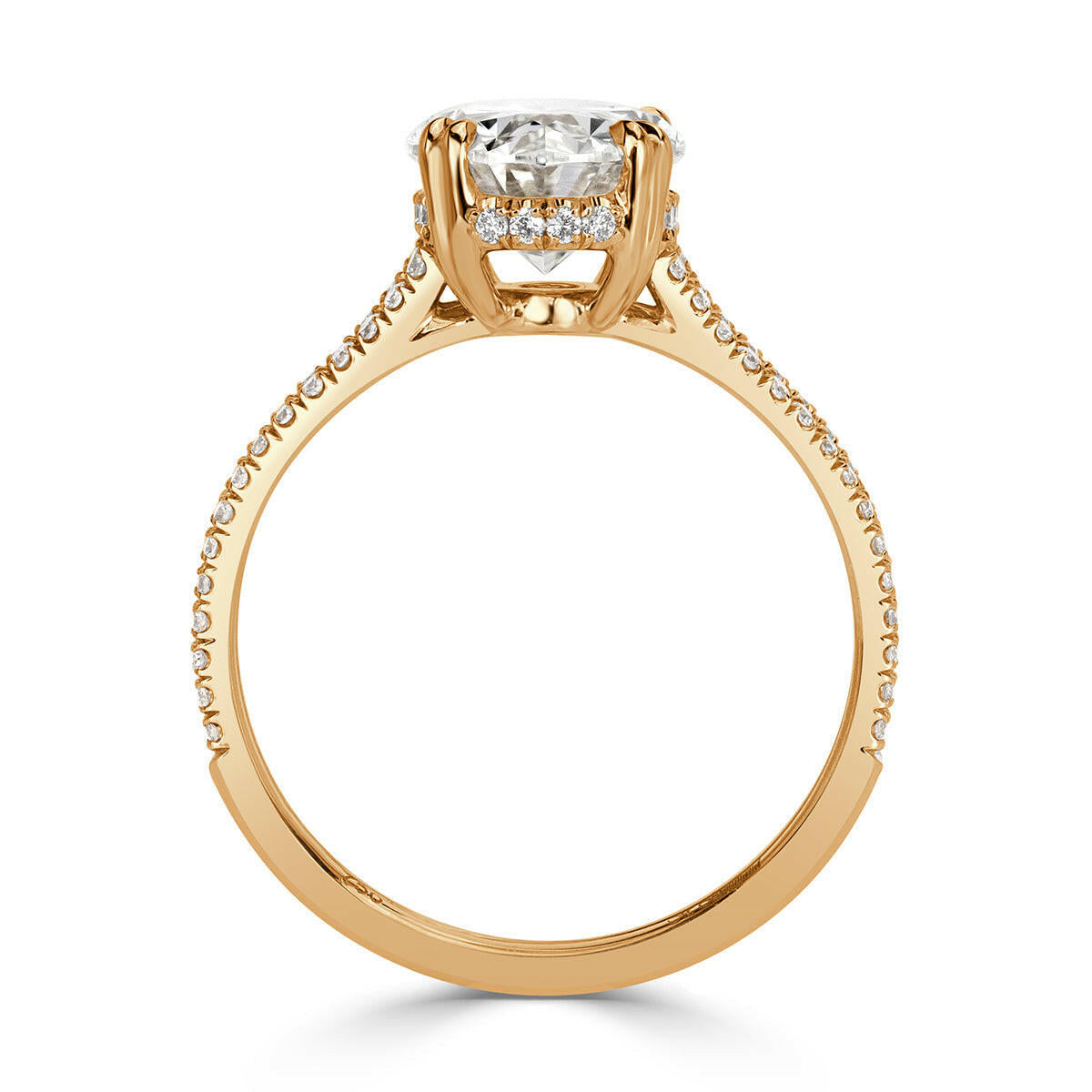 VIP Dream Ring- 2.90 Ct Oval Cut Diamond Split Shank Engagement Ring-Evani Naomi Jewelry