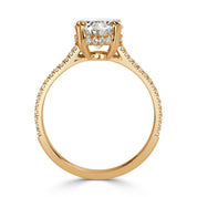VIP Dream Ring- 2.90 Ct Oval Cut Diamond Split Shank Engagement Ring-Evani Naomi Jewelry