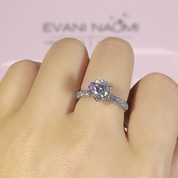 Vintage 1.00 ct Diamond Engagement Ring-Evani Naomi Jewelry