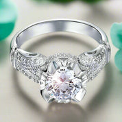 Vintage Style 2.0 Ct Round Cut Engagement Ring-Evani Naomi Jewelry