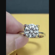 Classic 3.0 ct Round Diamond Wedding Ring