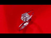 Round-cut 1.00 ct Diamond Tension Engagement Ring