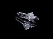 Heart Prong 1.00 ct Round Diamond Engagement Ring